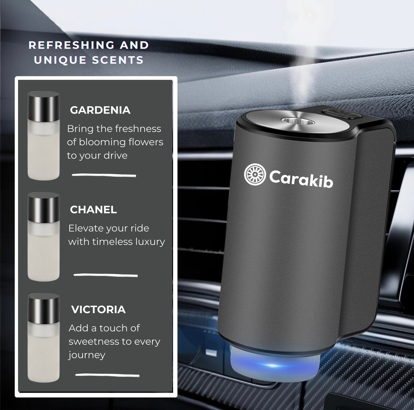 Carakib's Diffuser + 3 Scents