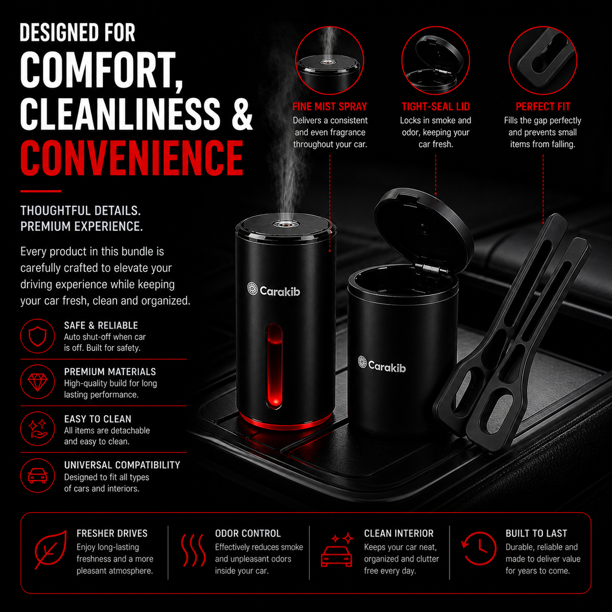 The Bundle (Carakib's Diffuser + 3 Scents and Carakib's Ashtray) - Save $10